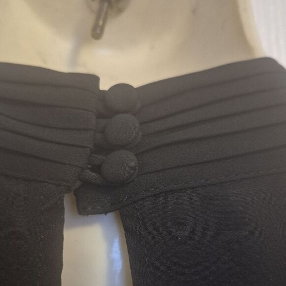 Adiva Black Ruffled Halter Top - Picture 7 of 16